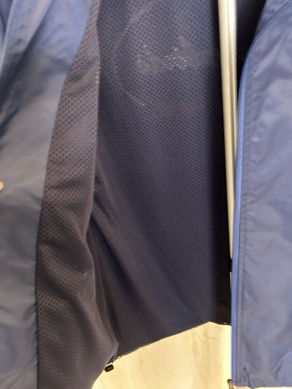 Vintage USAF Thunderbirds Air Show Windbreaker Track Jacket Blue Embroidered Med - Picture 9 of 10